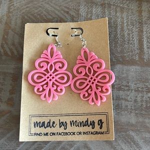Cute pink earrings